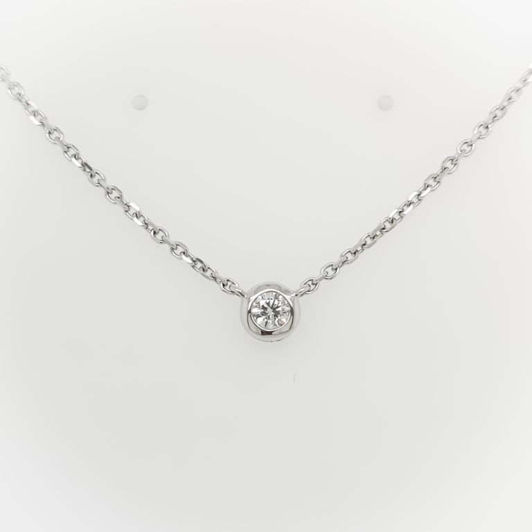 Chain Solitaire Necklace