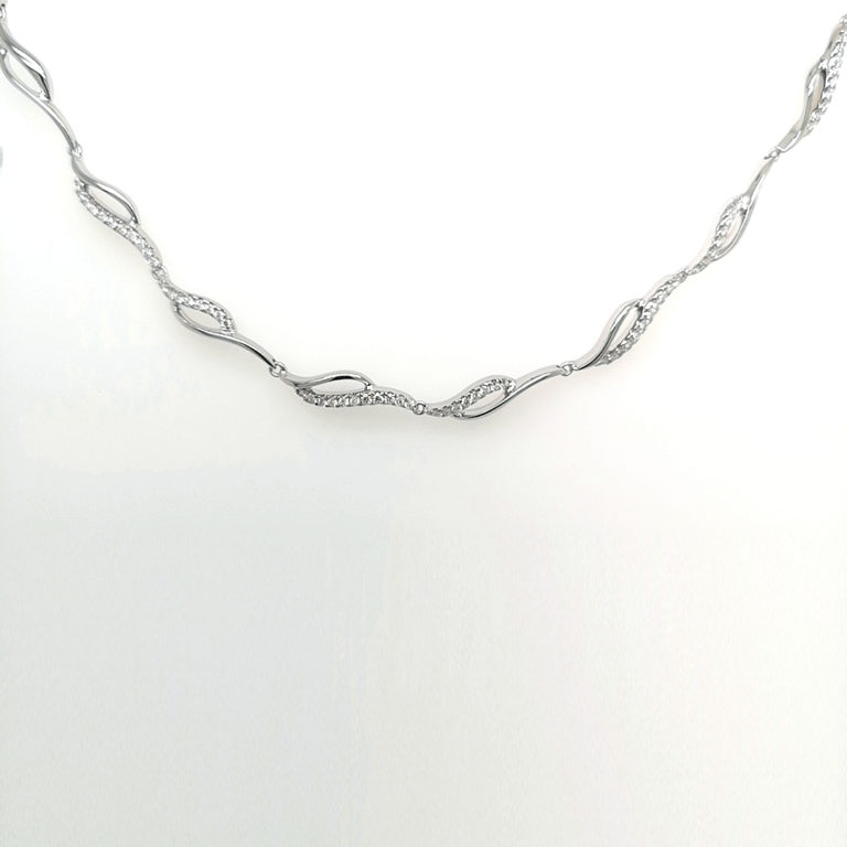 Wave Diamond Necklace