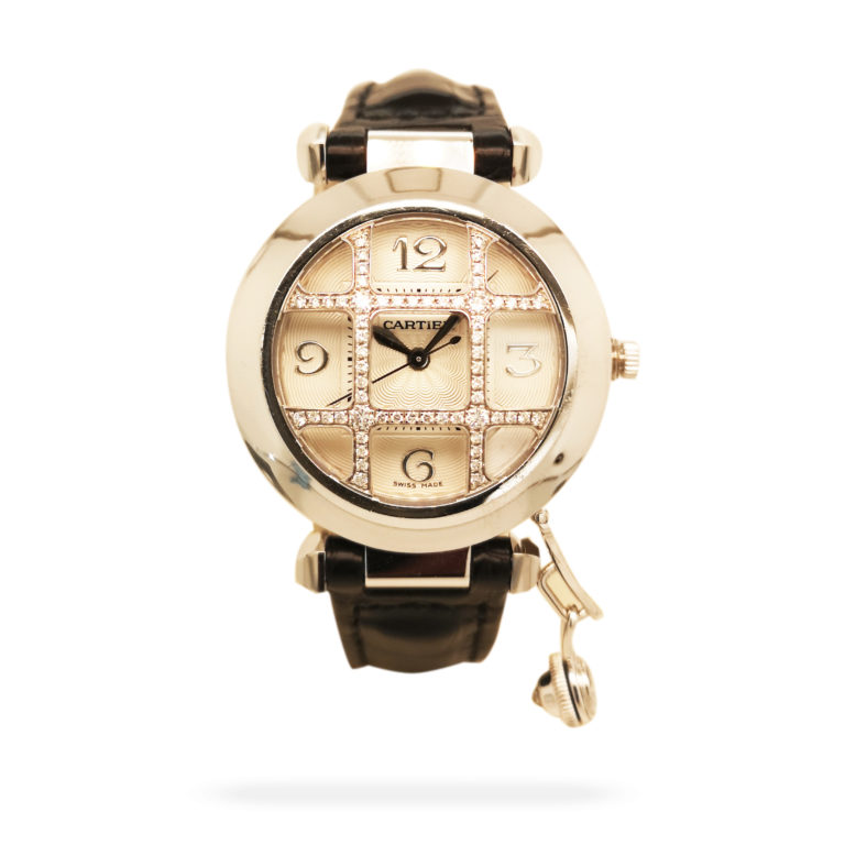 Cartier Pasha White Gold Grille Diamond Watch