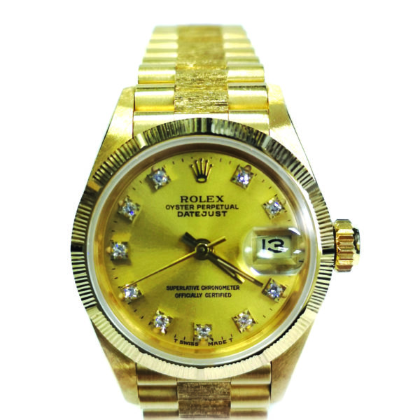 Rolex 18K Yellow Gold Diamond 69278 Watch