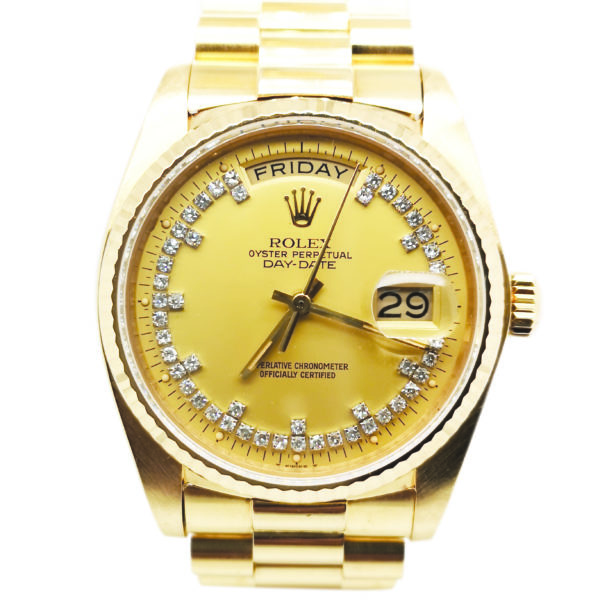 Rolex 18K Yellow Gold Day-Date 18038 Watch