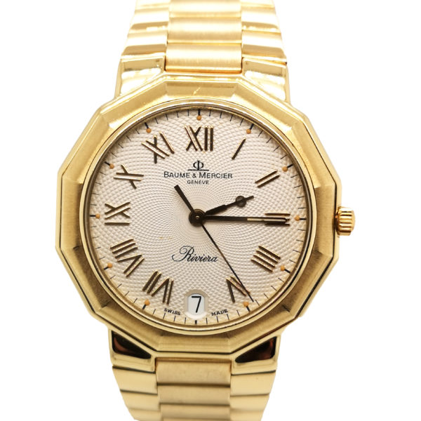 Baume & Mercier Riviera 18K Yellow Gold Watch