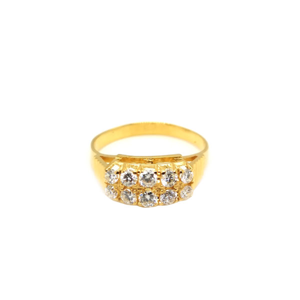 18K Yellow Gold Diamond Ring