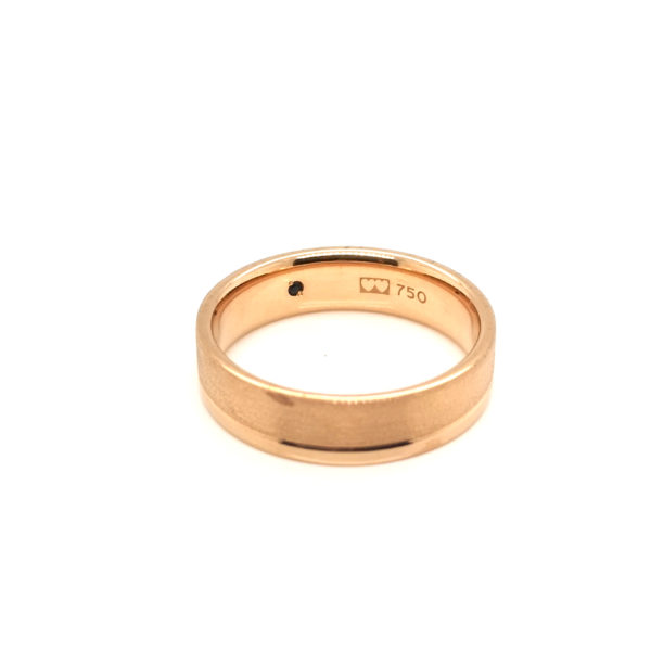 18K Rose Gold Blue Sapphire Ring