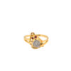 20K Yellow Gold Diamond Ruby Ring