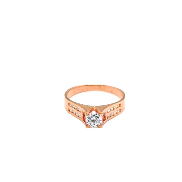 20K Rose Gold Diamond Ring