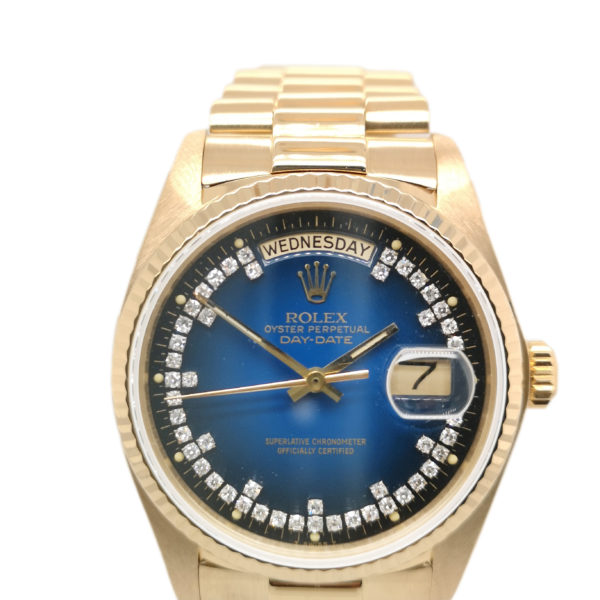 Rolex Day-Date Diamond 18K Yellow Gold 18038 Watch