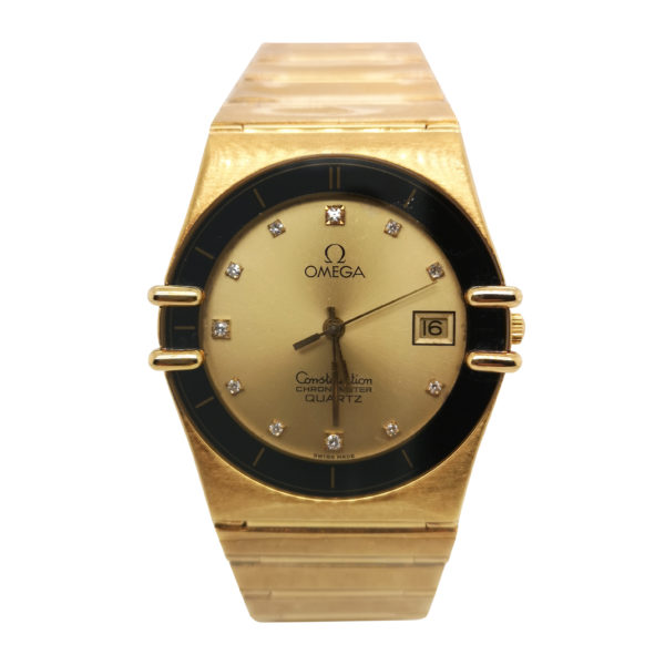 Omega Constellation Diamond 18K Yellow Gold Watch
