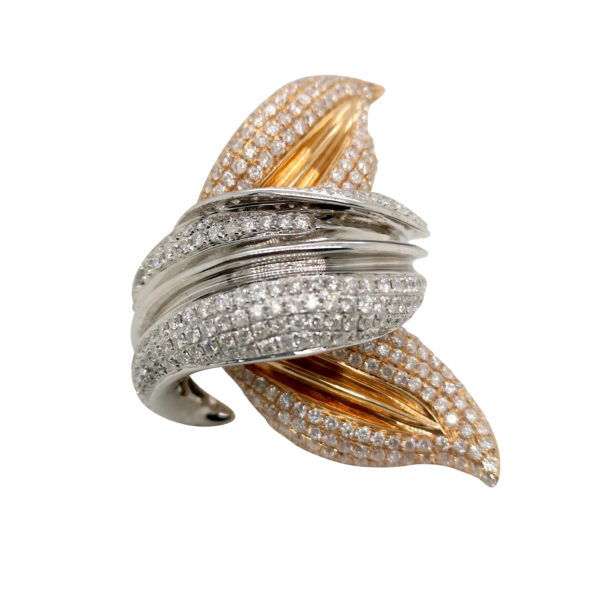 18K White Rose Gold Diamond Ring